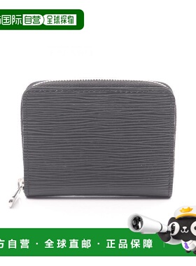 日本直邮中古LV路易威登男A级95新coin case零钱包牛皮零钱包黑色