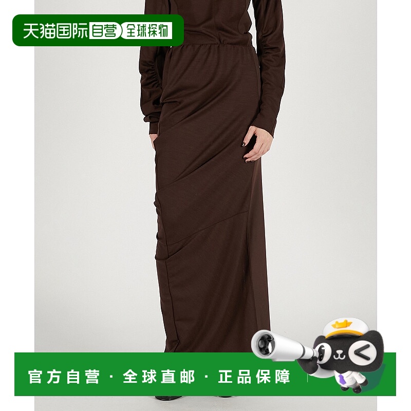 1h可退 日本直邮PRANK PROJECT 女装 80%羊毛宽松褶裥半身裙 高弹