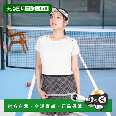 日本直邮BABOLAT 女士网球服 短袖T恤 BWG4378-BG00 绿色速干