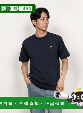 日本直邮 THE NORTH FACE 男士户外半袖小盒子标志T恤 NT32445 海