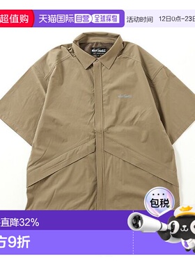 日本直邮WILD THINGS 男士360度弹性尼龙面料短袖衬衫 WT25037AD