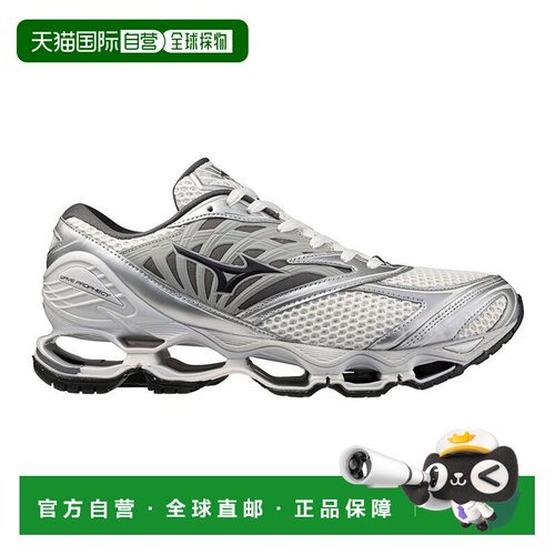 日本直邮Mizuno 美津浓运动鞋 WAVE PROPHECY LS 白灰银拼色