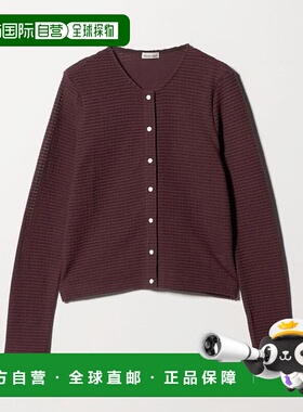 1h可退 日本直邮Steven Alan 波浪纹短袖开衫针织上衣羊毛衫简约