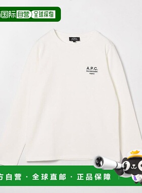 1h可退 日本直邮A.P.C. 女装 全棉长袖T恤 小logo刺绣设计 112004