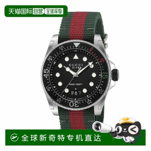 YA136209A 日本直邮GUCCI DIVE 尼龙表带男士 手表
