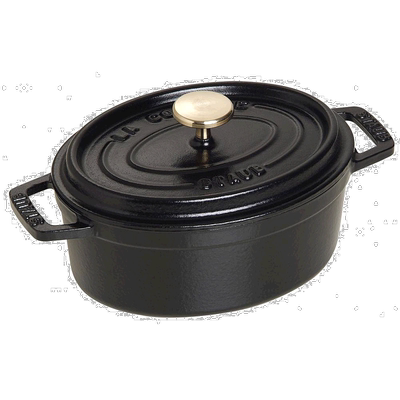 【日本直邮】STAUB珐宝 迷你型珐琅双耳锅椭圆形15cm电磁炉适用