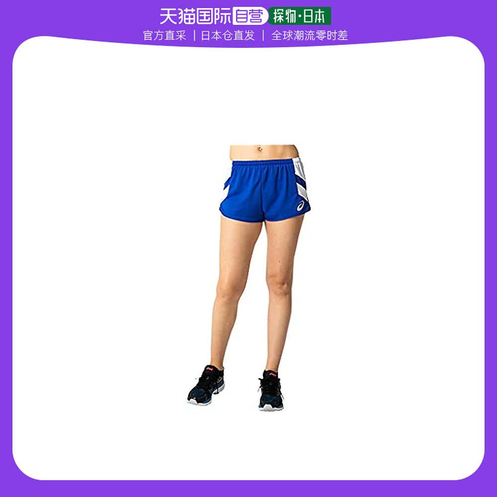【日本直邮】ASICS亚瑟士男士跑步短裤 2092A087女 蓝/白  XL
