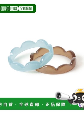 1h可退 日本直邮BEAMS HEART 女士 简约波浪造型 树脂戒指套装 43