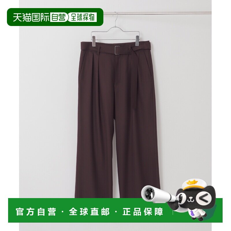 EDIFICE 男女同款 羊毛混纺垂感阔腿西裤 2603030【付后1h可退】