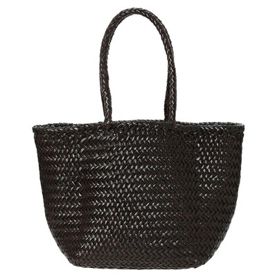 日本直邮Dragon Diffusion 手提包Grace Basket 网眼包棕色女士DR