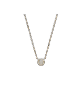 日本直邮日潮 agete 阿卡朵 K10钻石项链（0.03ct）简约吊坠