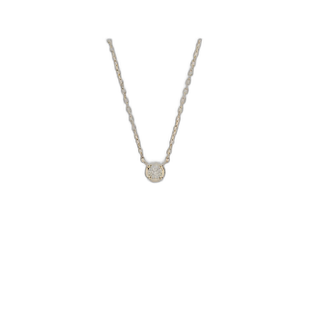 日本直邮日潮 agete 阿卡朵 K10钻石项链（0.03ct）简约吊坠