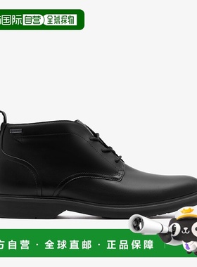 日本直邮Clarks其乐 Aldwin Mid GTX 皮革 百搭系带 短靴 男款 黑