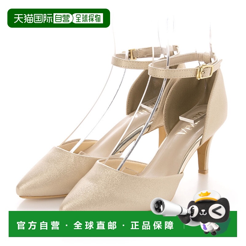 【日本直邮】Vivian 指着单独跟鞋（米色跛脚）女鞋浅口正品休闲