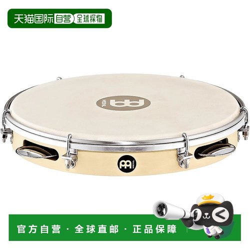 【日本直邮】MEINL 打击乐器 Pandeiro 传统木杨木带天然山羊皮鼓