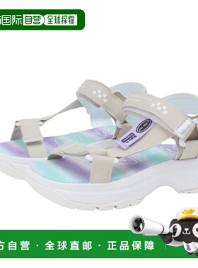 日本直邮MoonStar 儿童厚底皮带凉鞋 NM J106 [12298278] 米色