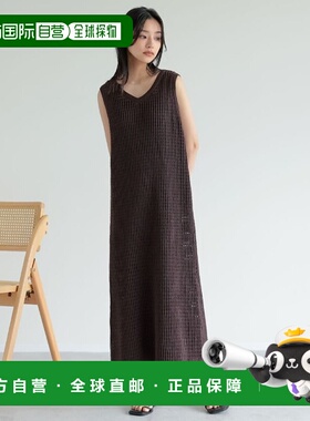 1h可退 日本直邮Re:EDIT女士夏款I线型网眼针织连衣裙V领设计 139