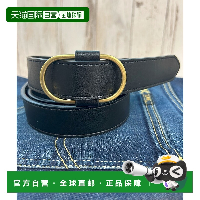 1h可退 日本直邮Lee 女士 30mm 无孔针扣皮带 金色扣头 合成皮革