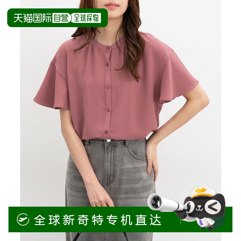 1h可退 日本直邮Honeys 女士复古透肤泡泡袖衬衫 673639957