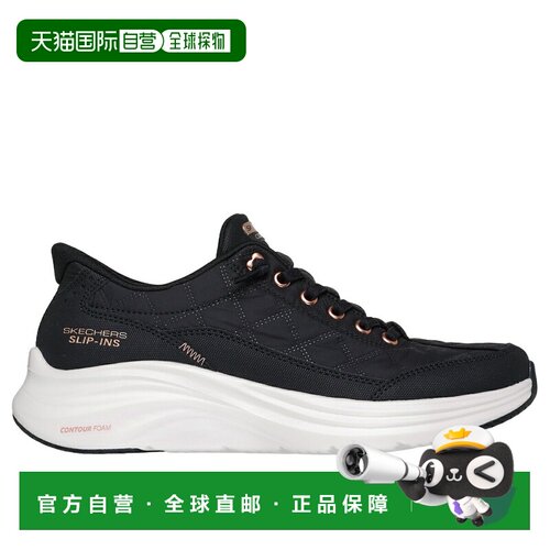 日本直邮 SKECHERS CONTOUR FOAM-GOLDEN HOUR 女士休闲健步鞋 黑