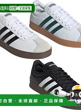 日本直邮阿迪达斯 VL Court Base 男女士运动鞋低帮系带休闲鞋ID3