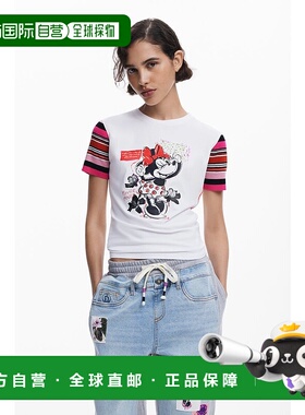 日本直邮Desigual 米妮老鼠T恤 [DE819EW026908]半袖