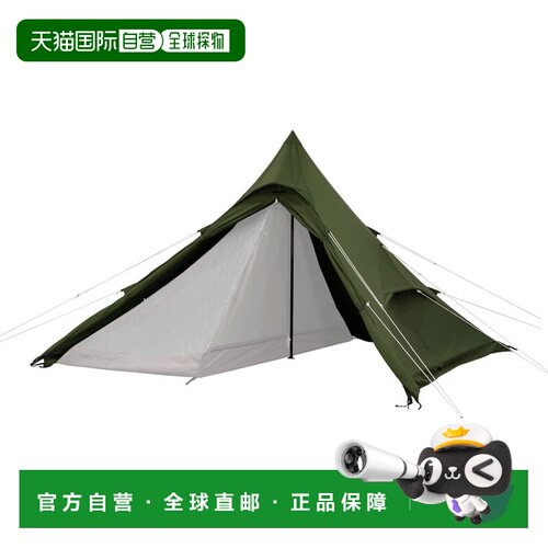【日本直邮】DOD单杆帐篷RX(M)TC带裙边的TC帐篷T3-949-KH户外