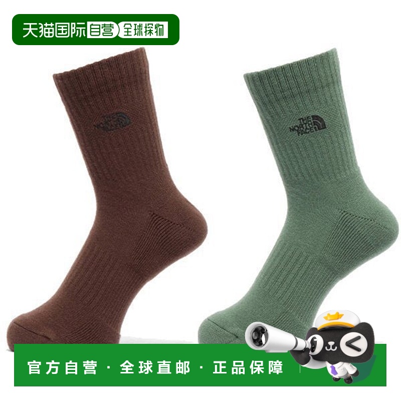 日本直邮THE NORTH FACE TNF标志2双装中性短袜 NN82310