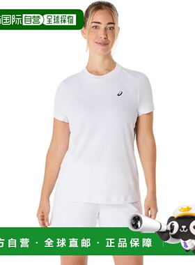【日本直邮】亚瑟士 运动短袖T恤 2042A371 亮白色