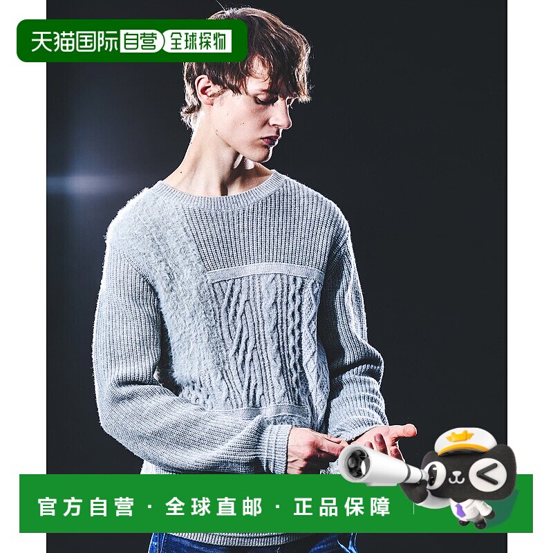 1h可退 日本直邮5351 POUR LES HOMMES 男女同款 异材质拼接 圆领
