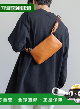 日本直邮Rocky Monroe 男士迷你本革单宁皮革斜挎肩背包 2WAY 多