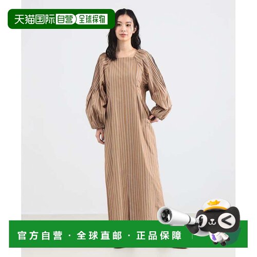 1h可退 日本直邮ne Quittez pas女装全棉宽松长袖连衣裙 64261693