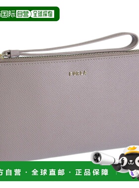 日本直邮 Furla 配饰 女士小袋迷你手拿包出口皮革灰色 CLASSIC X