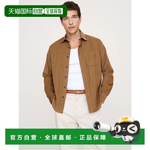 1h可退 日本直邮BANANA REPUBLIC 男士 标准剪裁 细条纹牛仔衬衫