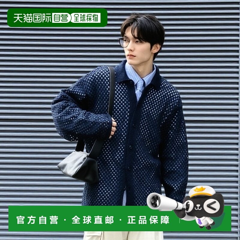 1小时内可退 日本直邮SENSE OF PLACE 男士透视网眼领口开衫 AAA5