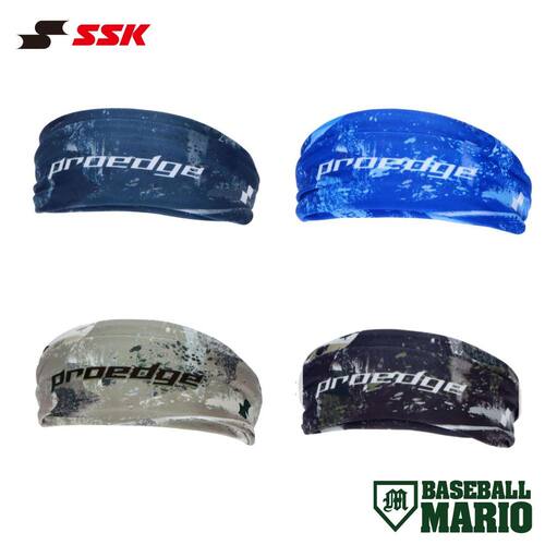日本直邮SSK proedge 男女通用图案头带黑色 蓝色和金色棒球配件E