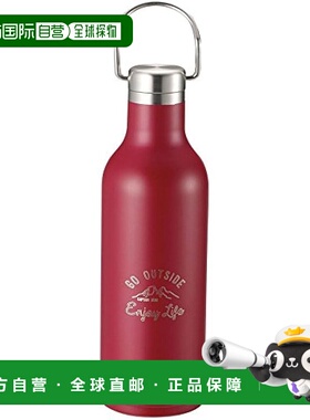 【日本直邮】Captain Stag鹿牌 运动水壶/温冷480ml红色UE-3427