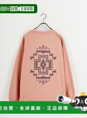 1h可退 日本直邮PENDLETON男装宽松背后印花长袖T恤 半透明感速干