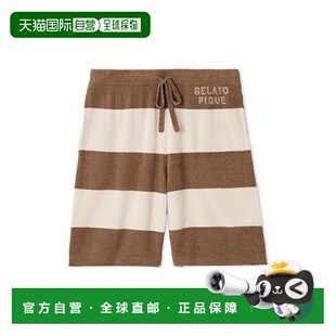 明快棕双色拼接宽松休闲短裤 1h可退 男士 pique 日本直邮gelato