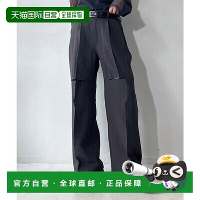 1h可退 日本直邮AS KNOW AS plus 女士高腰裙摆开叉长裤 QD0740
