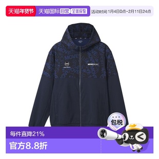 日本直邮DESCENTE-S.F.TECH 徽标图案背面徽标全拉链连帽衫 夹克