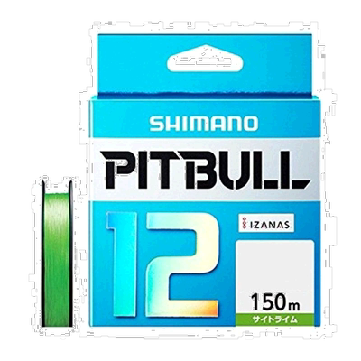 【日本直邮】禧玛诺PITBULL路亚海钓线PE线12编150米1号青柠色23.