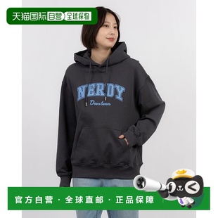 NE8621EU000799 日本直邮NERDY LOGO连帽卫衣 ARCH 深 OUTLINE