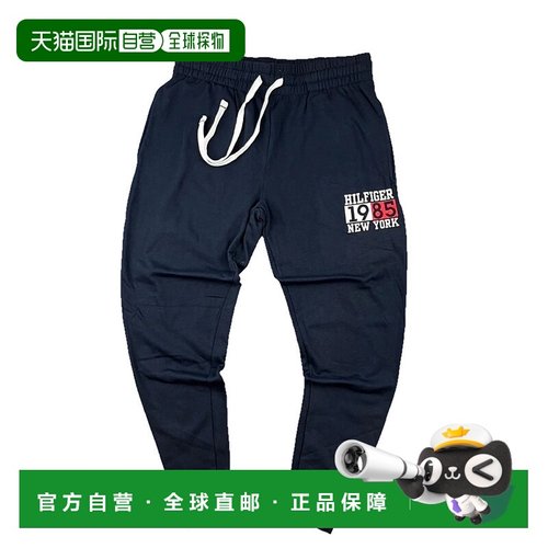 日本直邮Tommy Hilfiger 男士抓绒慢跑裤[TO3203EW012035] 海军蓝