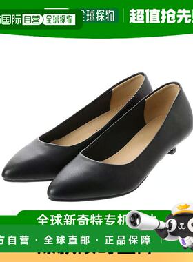 【日本直邮】SFW Liberty Doll 3cm 鞋跟光滑浅口鞋（黑色）休闲