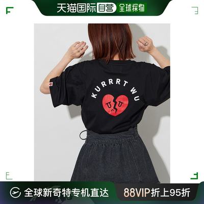 日本直邮FREAK'S STORE Kurt Wu女士红心破碎图案T恤 11214114000