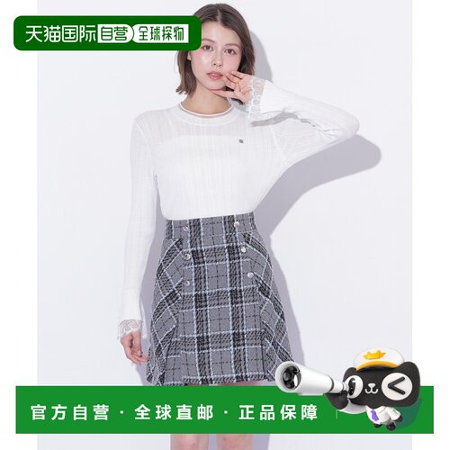 日本直邮JILL by JILL STUART 女士 千鸟格迷你半【付后1h可退】