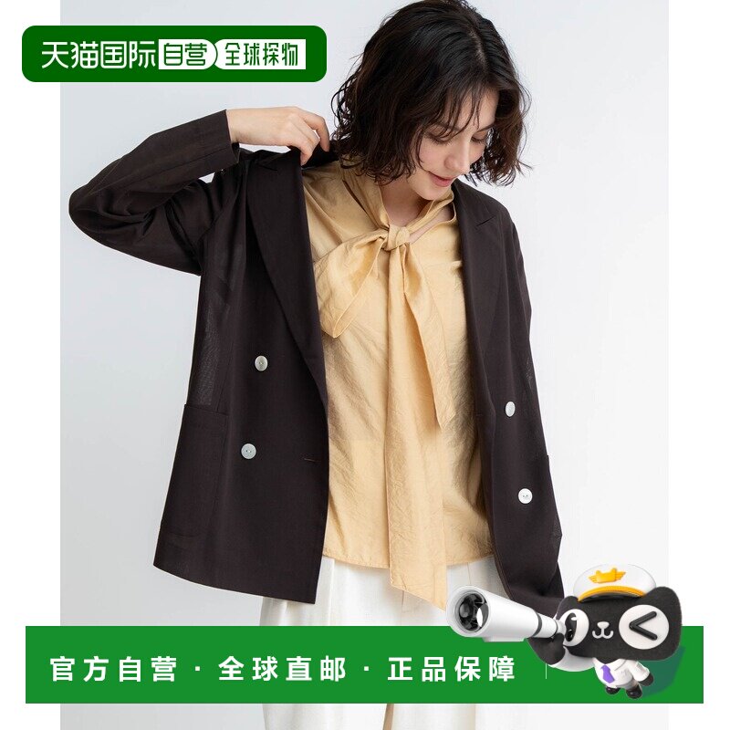 1h可退 日本直邮Noela 女装 轻透双排扣西装外套 5634152