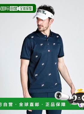 日本直邮Munsingwear SUNSCREEN吸汗速干飞边刺绣半袖POLO衫 [M01