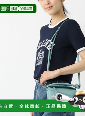 日本直邮LOEWE PUZZLE EDGE MINI SQUID 三用手提包/单肩包 蓝色